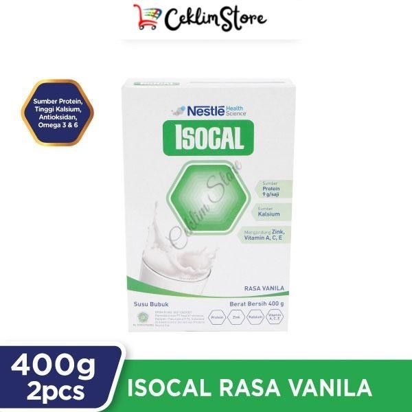 

NESTLE ISOCAL Susu Bubuk Keluarga Vanila Kotak 400g x 2 Pcs