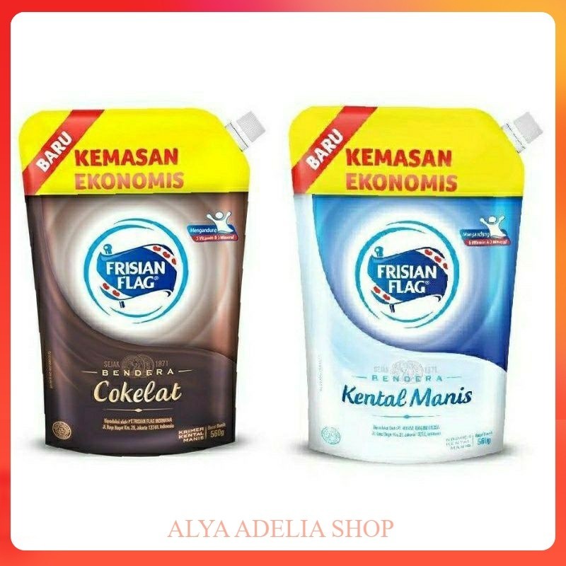 

Frisian Flag Bendera Susu Kental Manis Kemasan Pouch 545gr