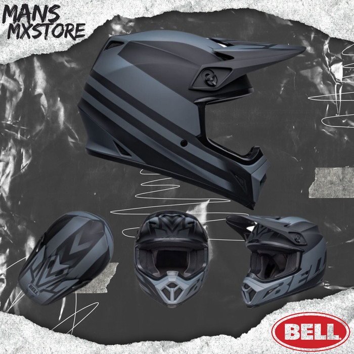 HELM BELL MX-9 MIPS DISTRUPT MATTE BLACK/CHARCOAL DIRT FULL FACE HELMET BELL MX 9 ORIGINAL