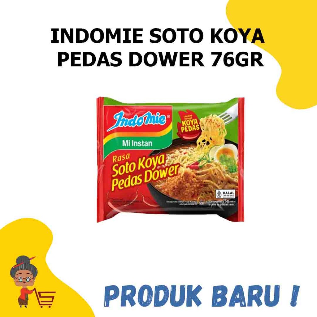 INDOMIE SOTO KOYA  PEDAS DOWER 76GR / INDOMIE SOTO KOYA  PEDAS DOWER / INDOMIE