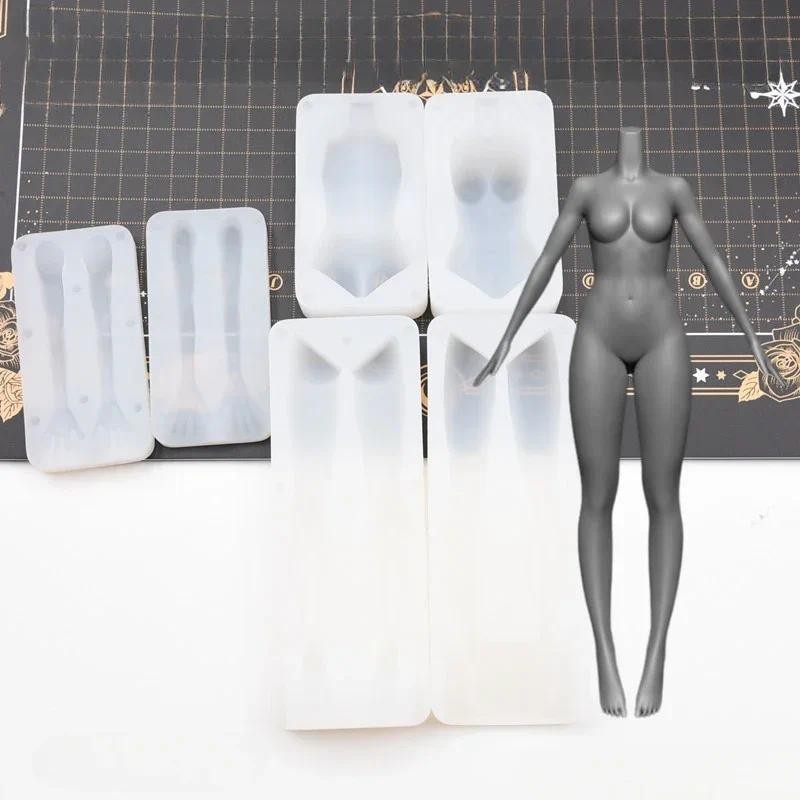 

Q Version Correct Proportion of Female Body Silicone Mold DIY Ultra Light Clay Polymer Clay Cartoon Character Body Making Tools