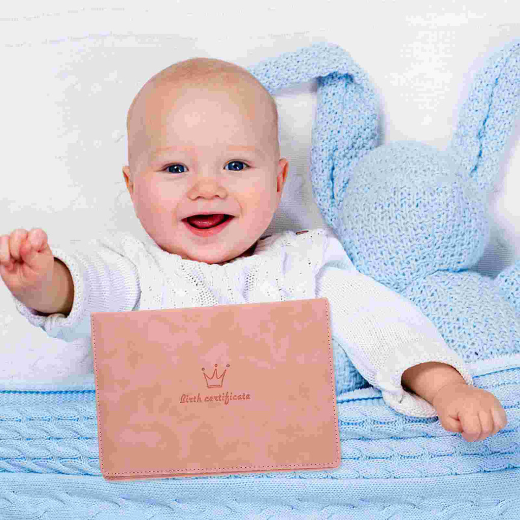 

Birth Certificate Cover Document Important Organizer Protector Folder for Skin Protection Sleeve Baby