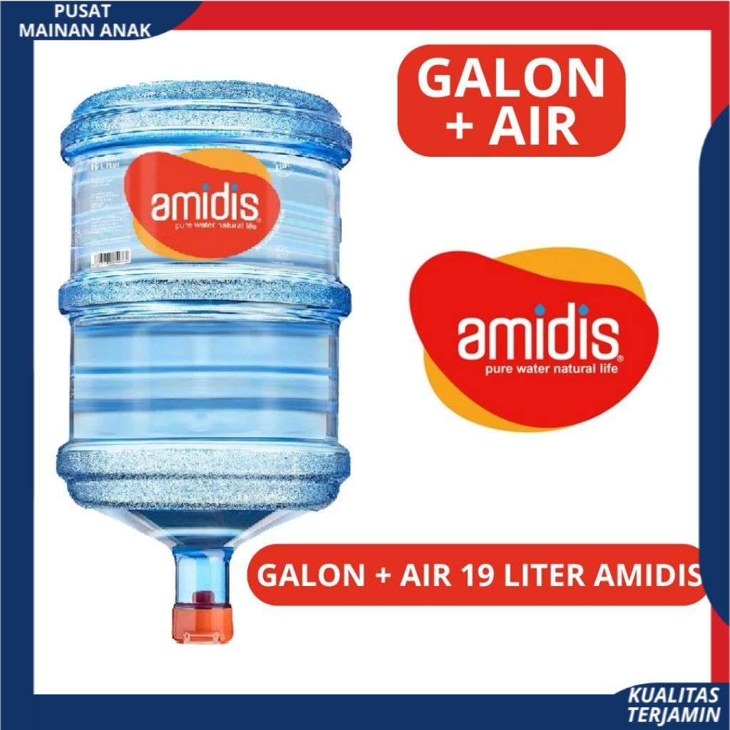 

PMA Air AMIDIS Galon + Isi Refill 19 Liter Asli Dan Bersegel Siap Minum Setiap Hari