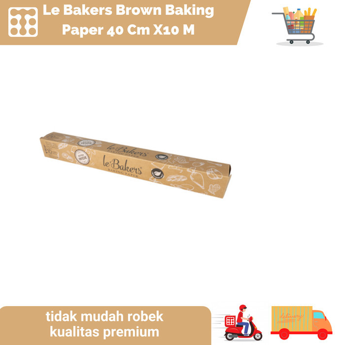 LE BAKERS BROWN BAKING PAPER 40X10 CM