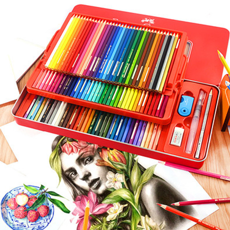 

Faber Castell Water Soluble/Oily Colored Pencil 12/24/36/48/60 Paper/Tin Box Colors Professional Painting Art Supplies
