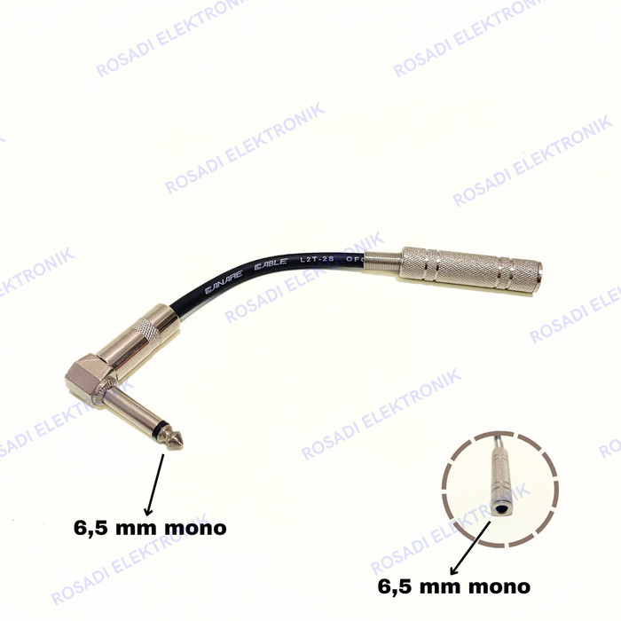 kabel sambungan audio mic jack akai L 6.5mm to jack akai mono female 6.5mm connection cable akai sil