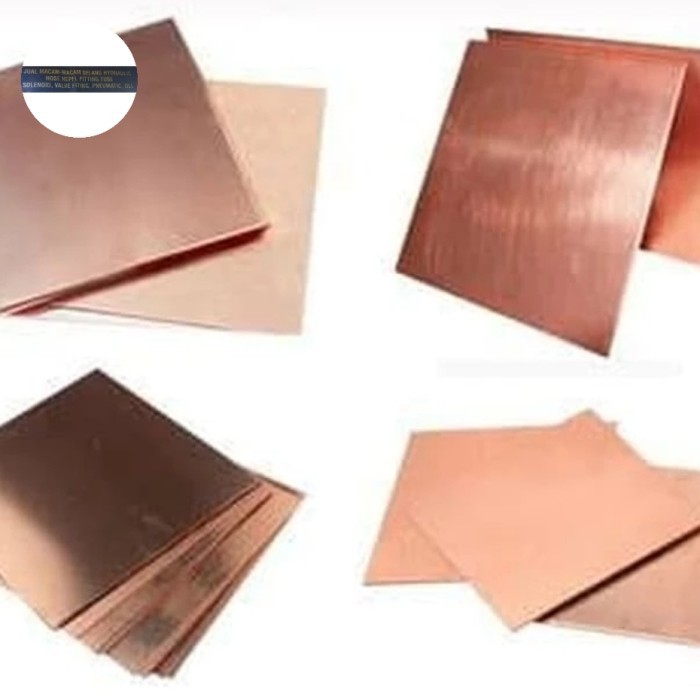 plat tembaga lemabran 2mm x50mm x 200mm-plat tembaga 2mm