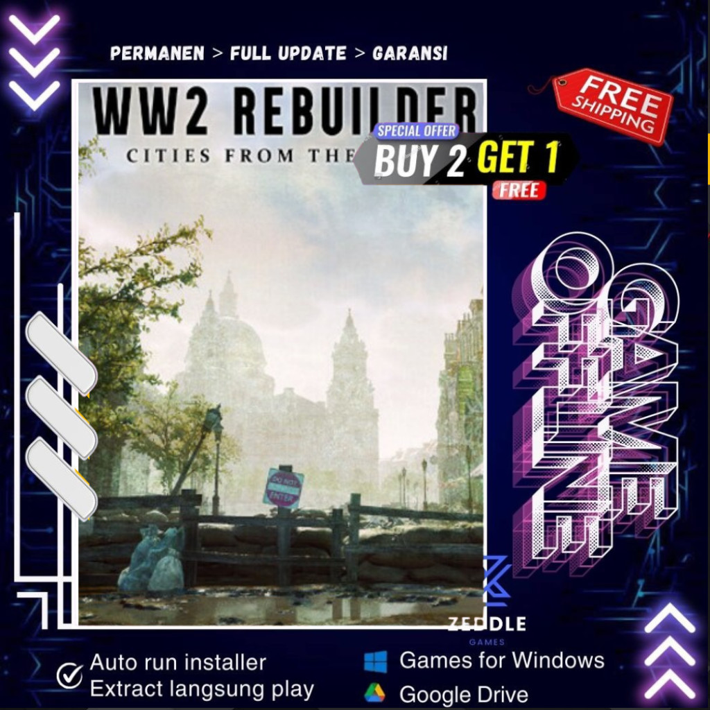 WW2 REBUILDER CITIES FROM THE ASHES - GAME PC - GAME LAPTOP - PC GAME OFFLINE