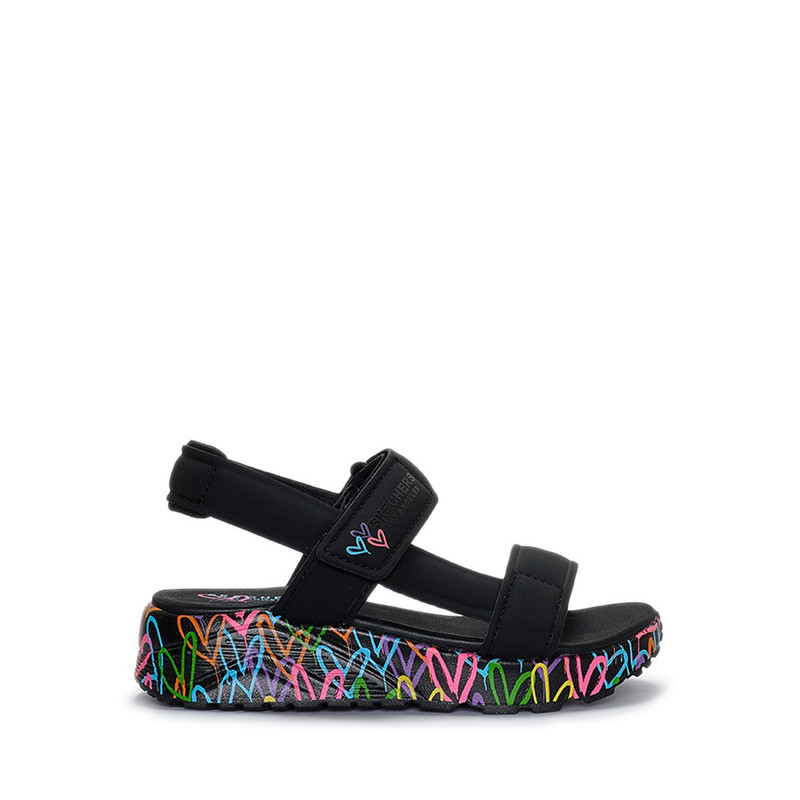 Skechers Uno Lite Girl's Sandal (Grade School / Teen) - Black