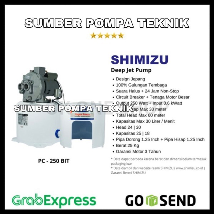 Pompa Air Jet pump - Shimizu PC-250