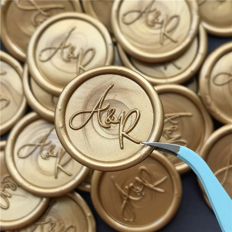 

Custom Initial Custom Wax Seals Personalized Wax Seals Stickers Monogram Wax Seals Self-Adhesive Wax Monogram Seals Wedding Wax