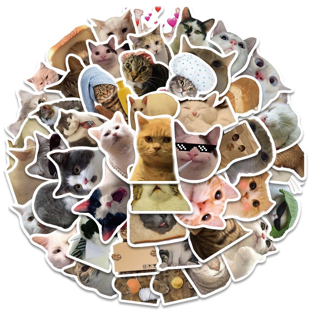 Stiker Printing Gaya Kucing Yang Lucu Stiker Untuk Buku Tempel/buku Harian/dekorasi Laptop/sticker H