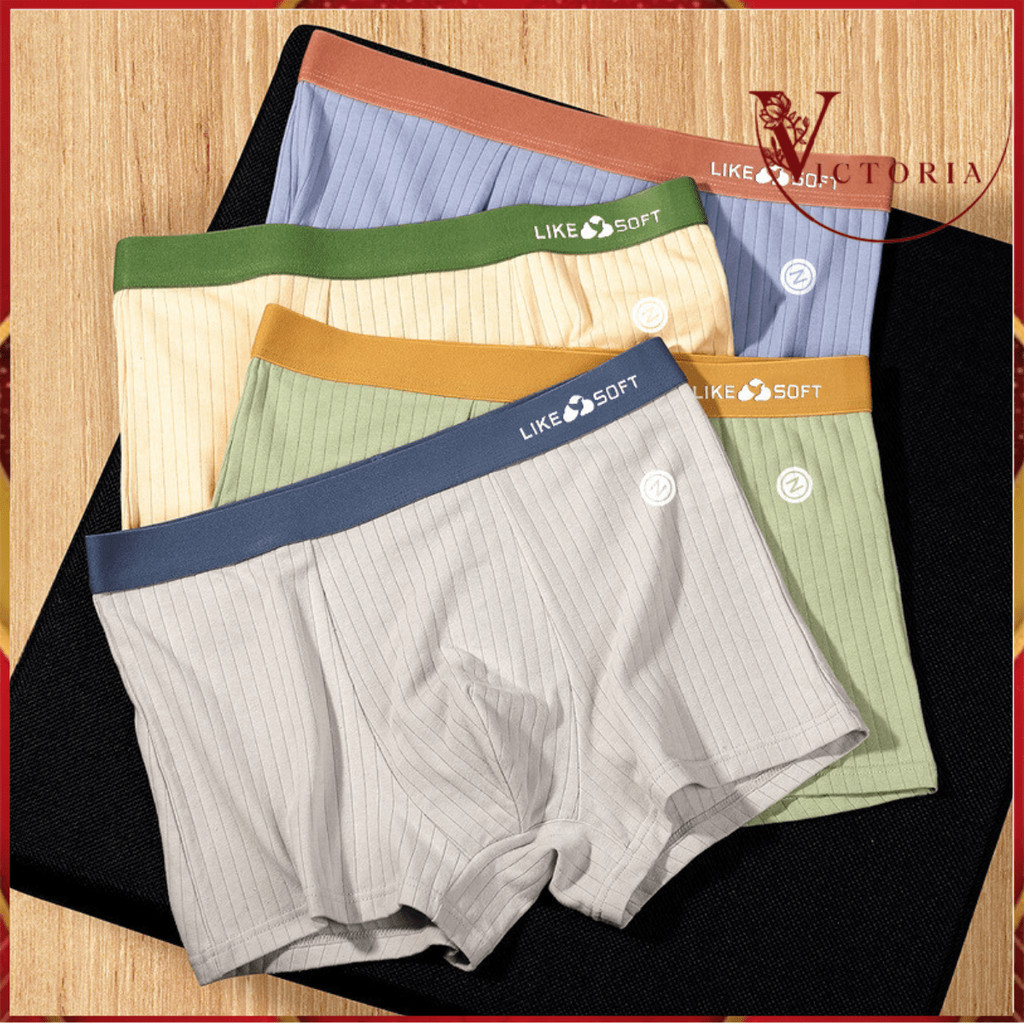 Victoria  Dalam Boxer Pria Like Soft Cotton AntiBacteria Men Underwear CD 2156