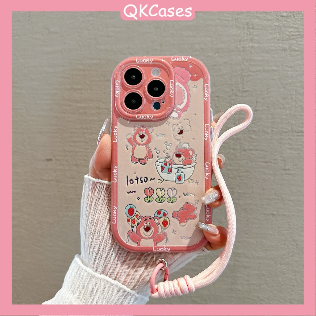 QK- Lucu Lotso Casing HP Premium Bercermin Anti Jatuh Untuk iPhone 11 PRO MAX 12 PRO MAX 13 PRO MAX 
