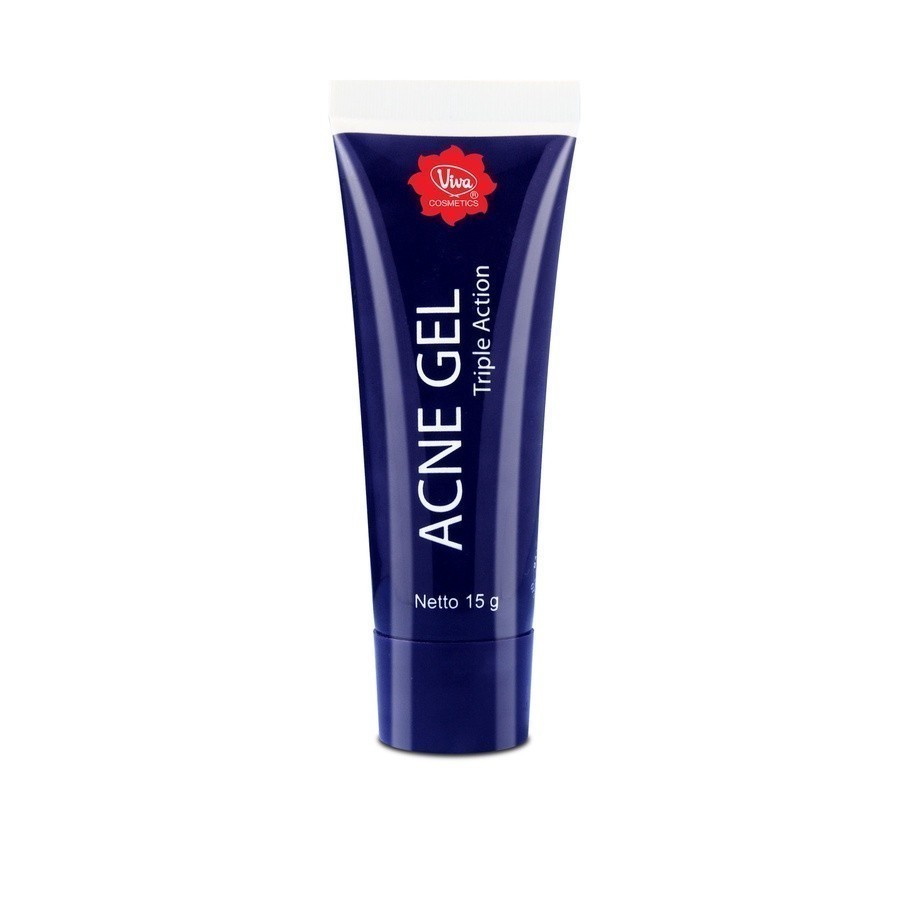 Viva Acne Gel Triple Action 15g  anti acne jerawat perawatan jerawat