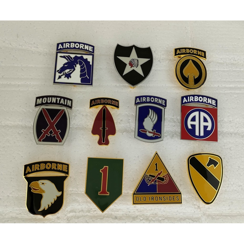 US ARMY Special COMBAT SERVICE IDENTIFICATION BADGE (CSIB) MILITARY UNIFORM ASU ARMY INSIGNIA PIN