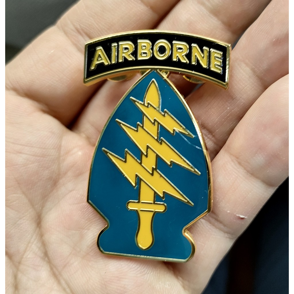 US ARMY AIRBORNE Special Operations COMBAT SERVICE IDENTIFICATION BADGE (CSIB) MILITARY UNIFORM ASU 
