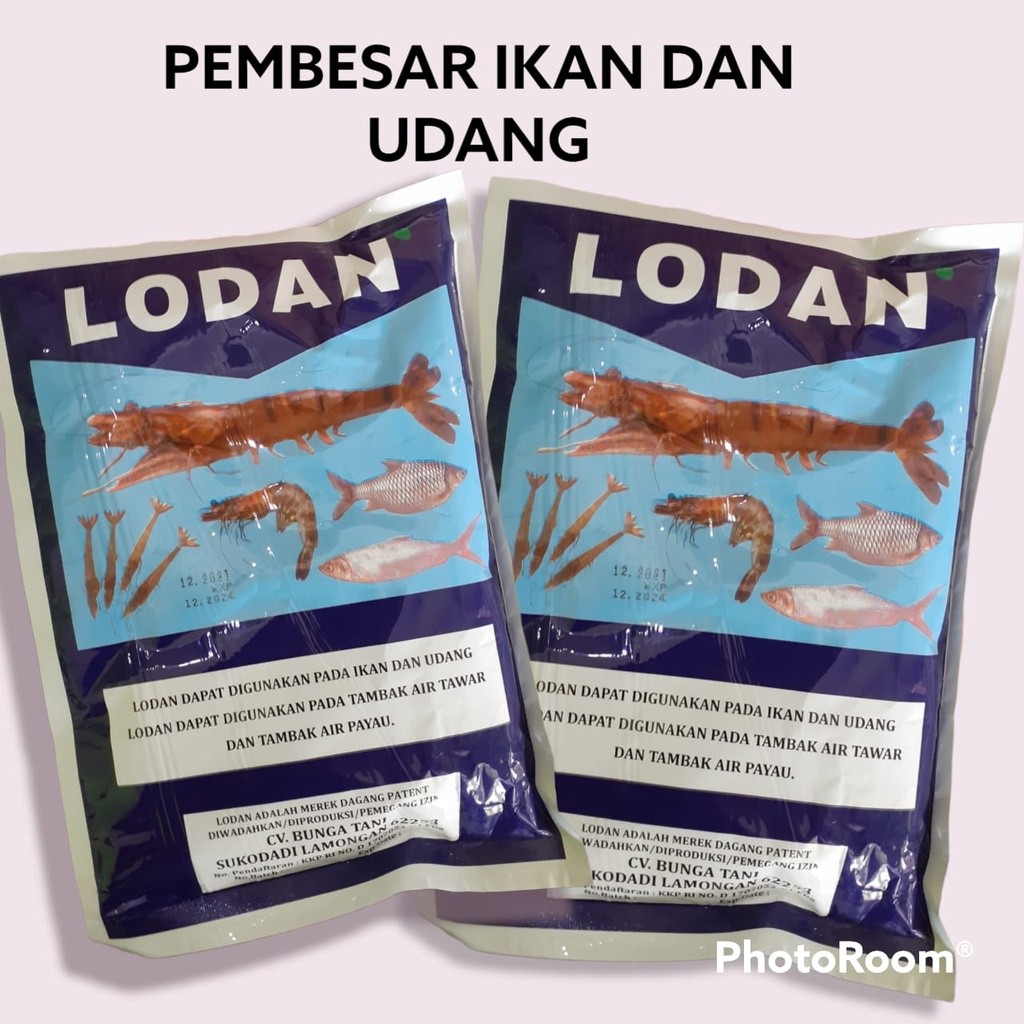 Lodan 500gr mempercepat pertumbuhan ikan udang tambak