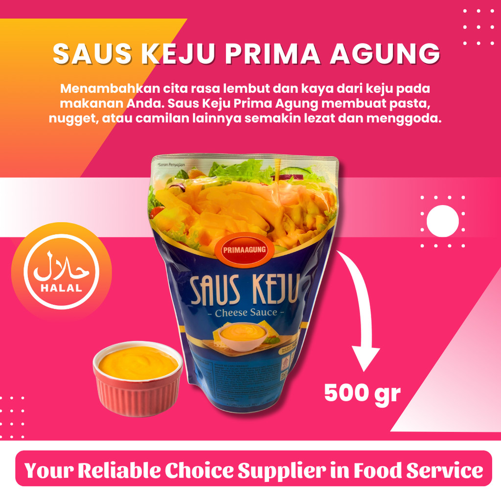 

Prima Agung Saus Keju 500gr Cheese Sauce