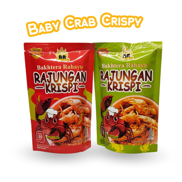 

baby crab crispy Keripik Rajungan Bayi Kepiting Kecil Muda Bakhtera Rahayu Enaaak