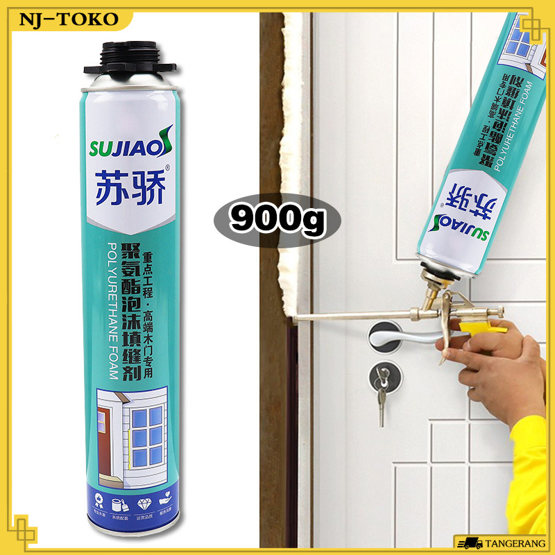 900g PU Foam Spray Pengisi Celah Lubang Tahan Lama Sealant Foam Kualitas Tinggi Busa Anti Bocor