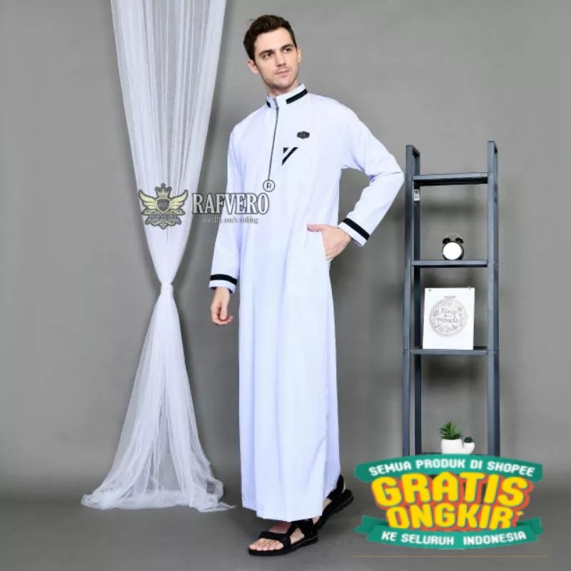 Jubah Pria Dewasa - Baju Gamis Terbaru - Baju Koko Pria - Gamis Motif List Pria Dewasa/ Mewah