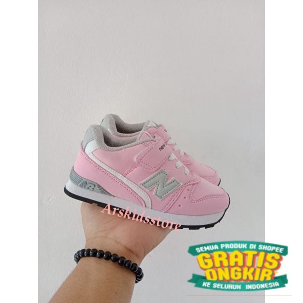 NEW Sepatu NB  Anak Perempuan Pink Sepatu Sneaker Anak Cewek Sepatu Sport Anak Sepatu Baby Umur 1 2 