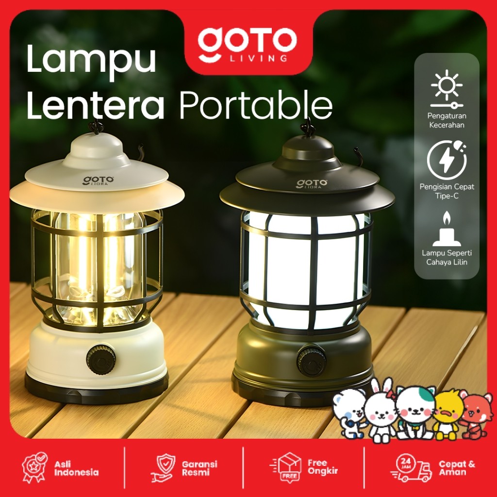 Goto Liora Lampu Lentera Tenda Camping Outdoor Emergency Lamp Baterai
