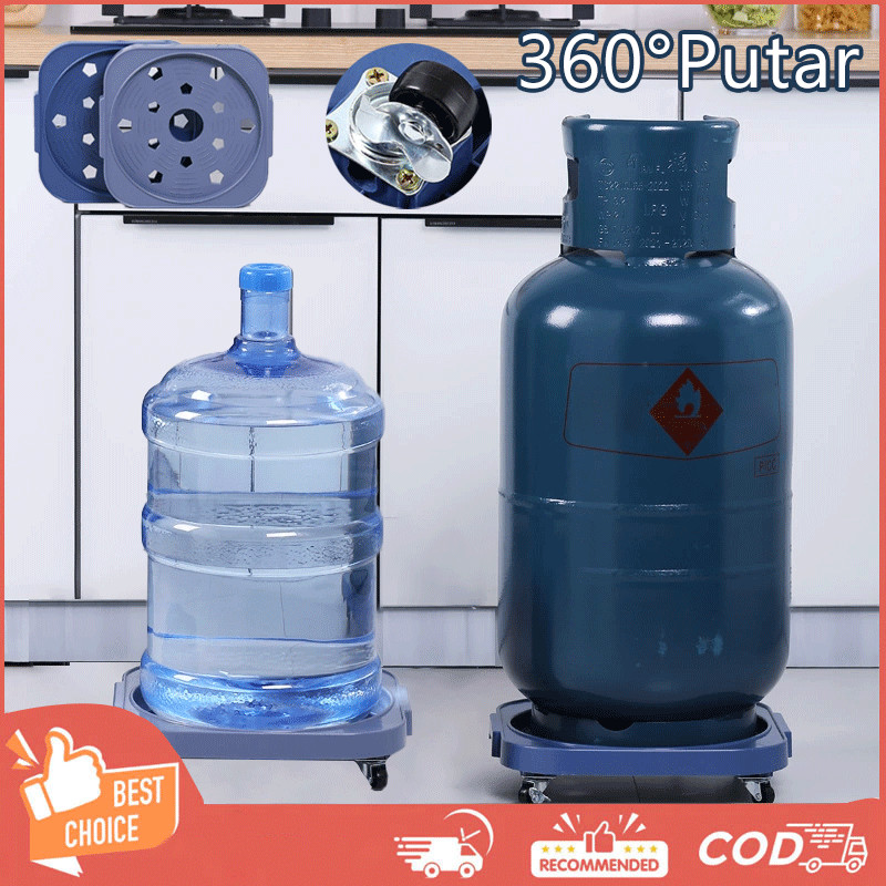 360°putar Rotasi Bantalan Rak Tabung Gas Tabung Gas Rak Dorong Alas Rak Tabung Gas Alas Tatakan Dudu