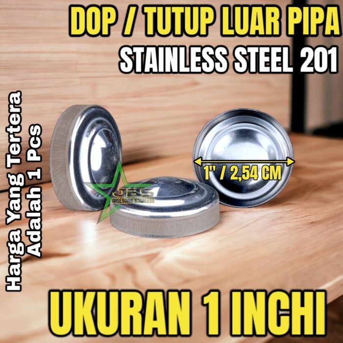 KC27 Tutup Luar/Dop Pipa stainless 1" inchi