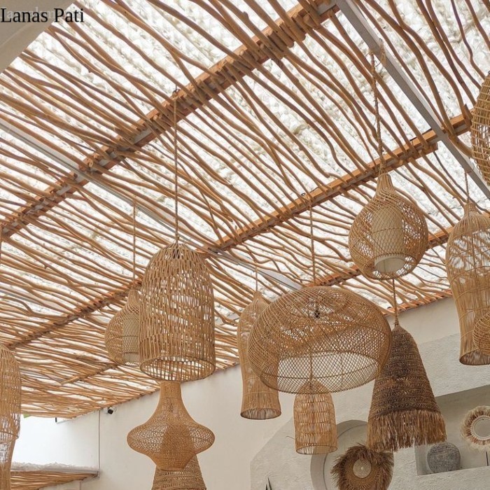 

Bahan Ranting Kayu Jati Dekorasi Atap Rumah Cafe Resto Panjang 150 CM murah XD3