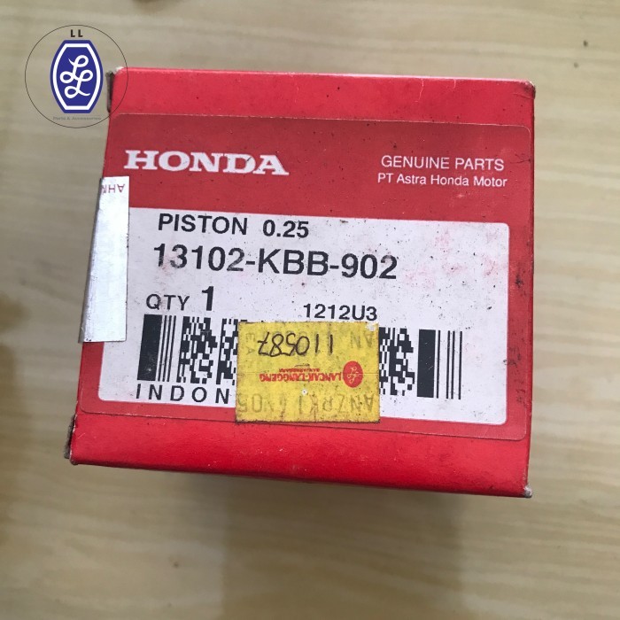 PISTON SEHER HONDA TIGER LAMA TIGER REVO OVERSIZE 0.25 ORIGINAL AHM 13102-KBB-902