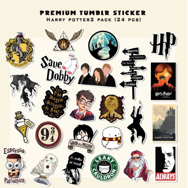 Sticker Harry Potter2 Sticker Aesthetic Laptop Sticker Handphone