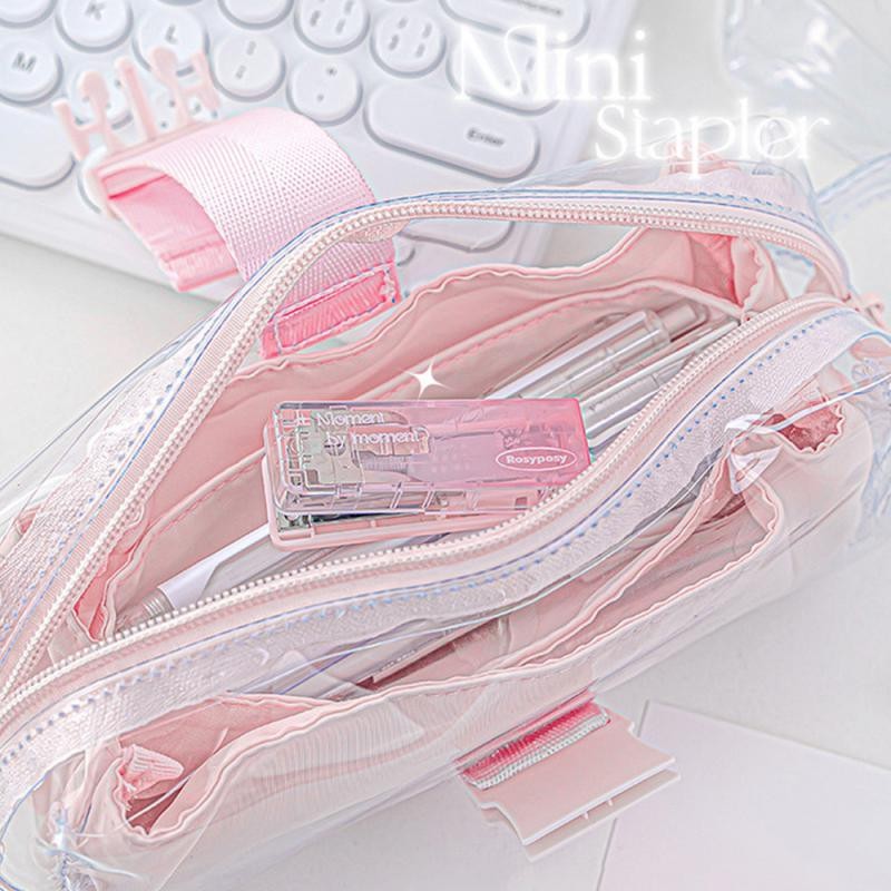 

Folding Stapler Simple Easy To Use Great For Students High-quality Materials Cute And Stylish Design Color Gradient Stapler