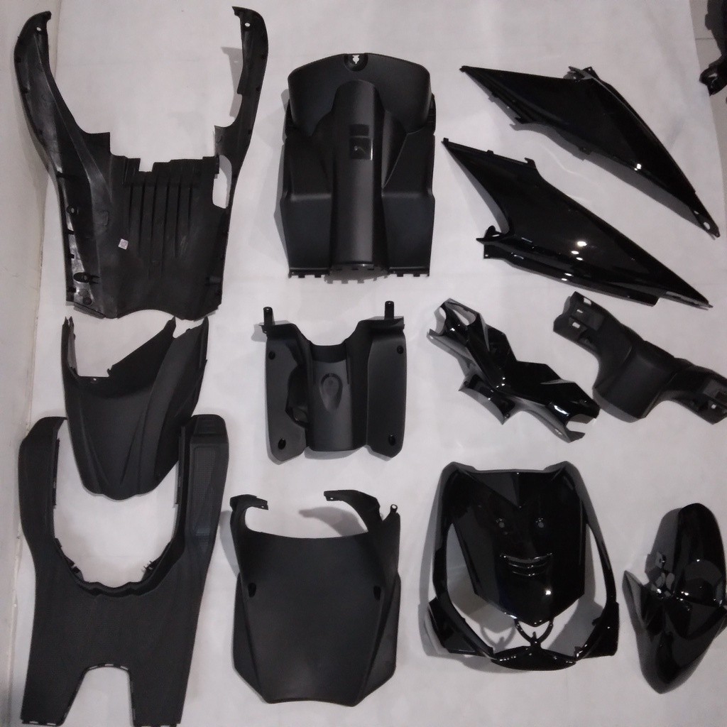 Full Body Beat Karbu KVY 2008 2009 2010 2011 Hitam WIN | complete set bodi kasar halus motor karbura