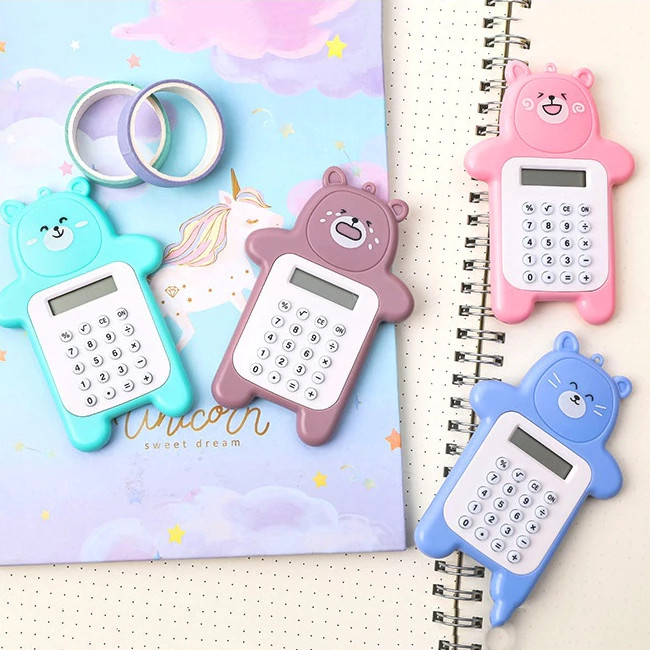 

Kalkulator Mini 8 Digit Karakter Beruang / Kalkulator Gantungan Kunci