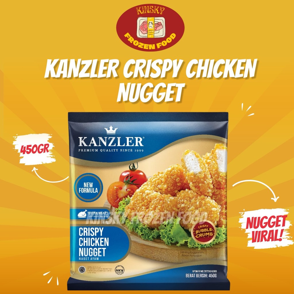 

AFGC Kanzler Crispy Chicken Nugget 450gr Pengiriman Cepat