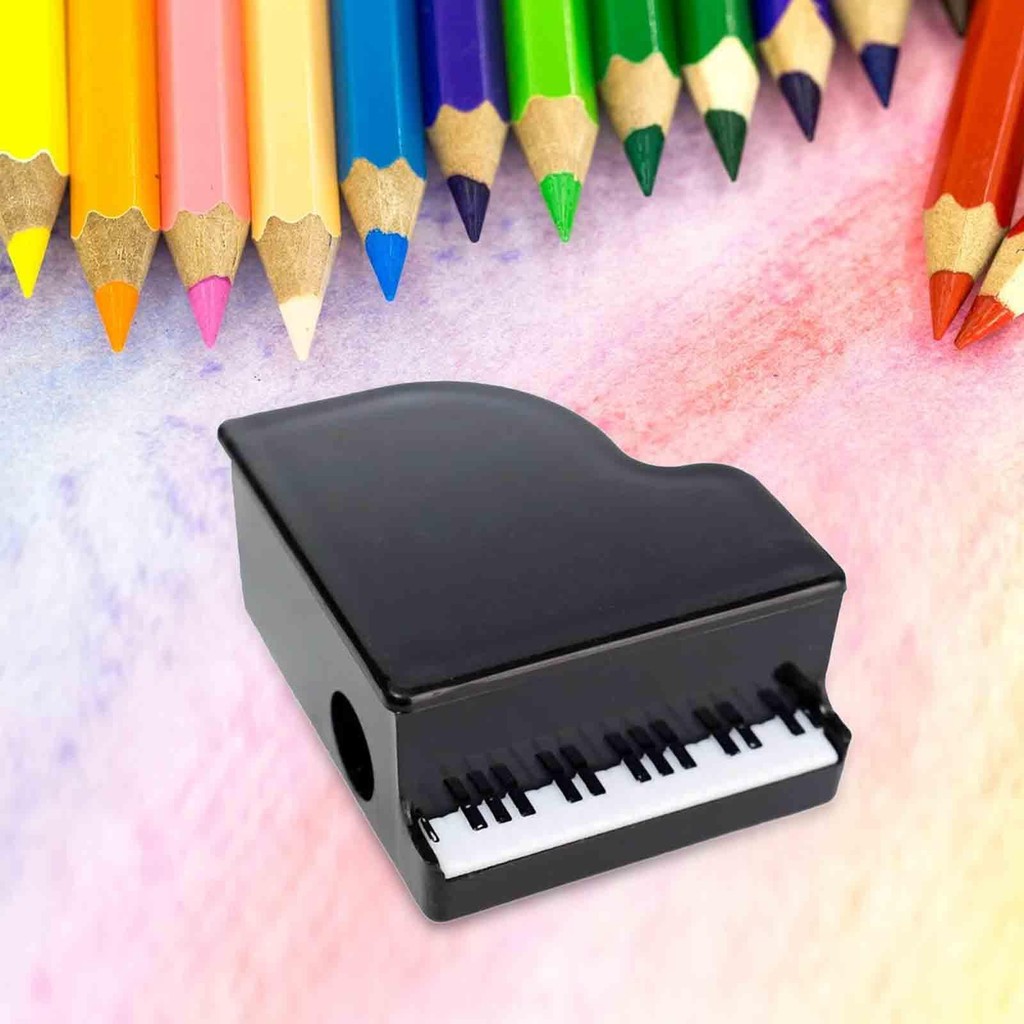 

Piano Shaped Pencil Sharpener Music Stationery for Office Classroom Students