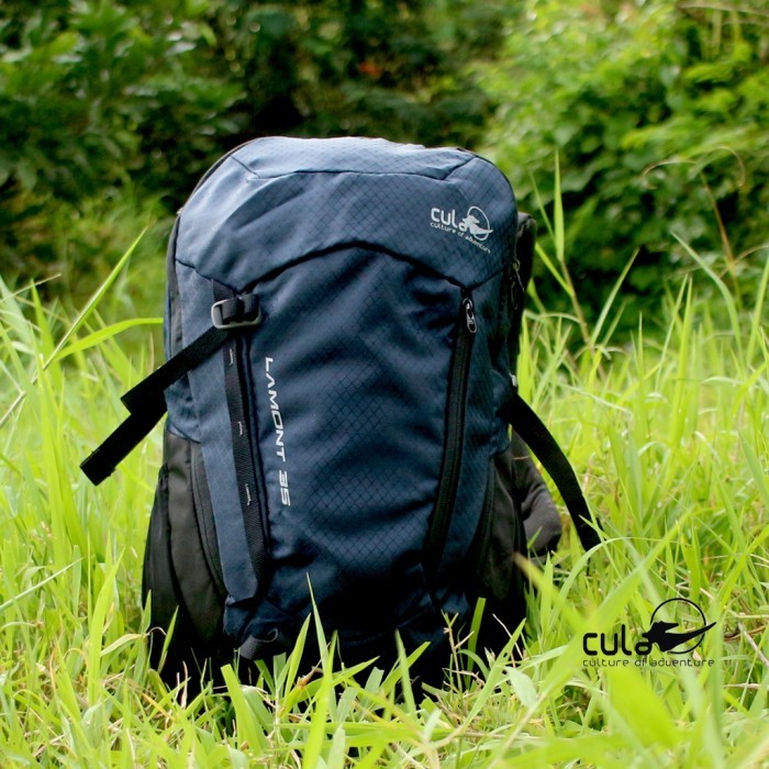 "F.SK" - TERMURAH Daypack Tas Sekolah Tas Ransel Outdoor 35 liter Slot Laptop - Cula - Navy