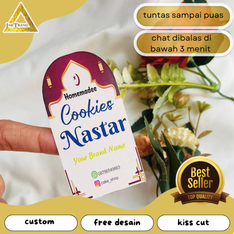 

INKA STIKER OVAL STICKER KEMASAN TOPLES KUE KERING IDUL FITRI LEBARAN HAMPERS SUDAH CUTTING