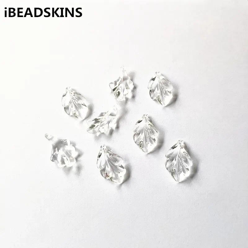 

New arrival! 25X15mm 630pcs Clear acrylic Leaf shape beads for Necklace,Earrings parts,hand Made Jewelry DIY