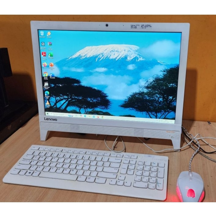 PC All in One Lenovo Intel Celeron - PC Aio Lenovo ram 4GB Ssd 128GB Siap Pakai