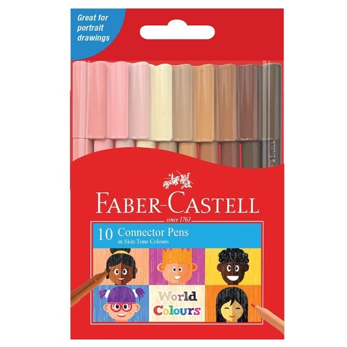 

Spidol Connector Pen Faber Castell Skin Tone Isi 10 Spidol Warna Mewarnai Color