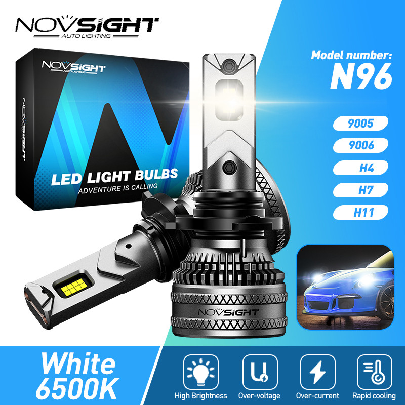 Novsight N96 H4 LED Car Headlight Foglamp H4 H7 H11 9005 9006 200W 40000LM 6500K 2Years Warranty
