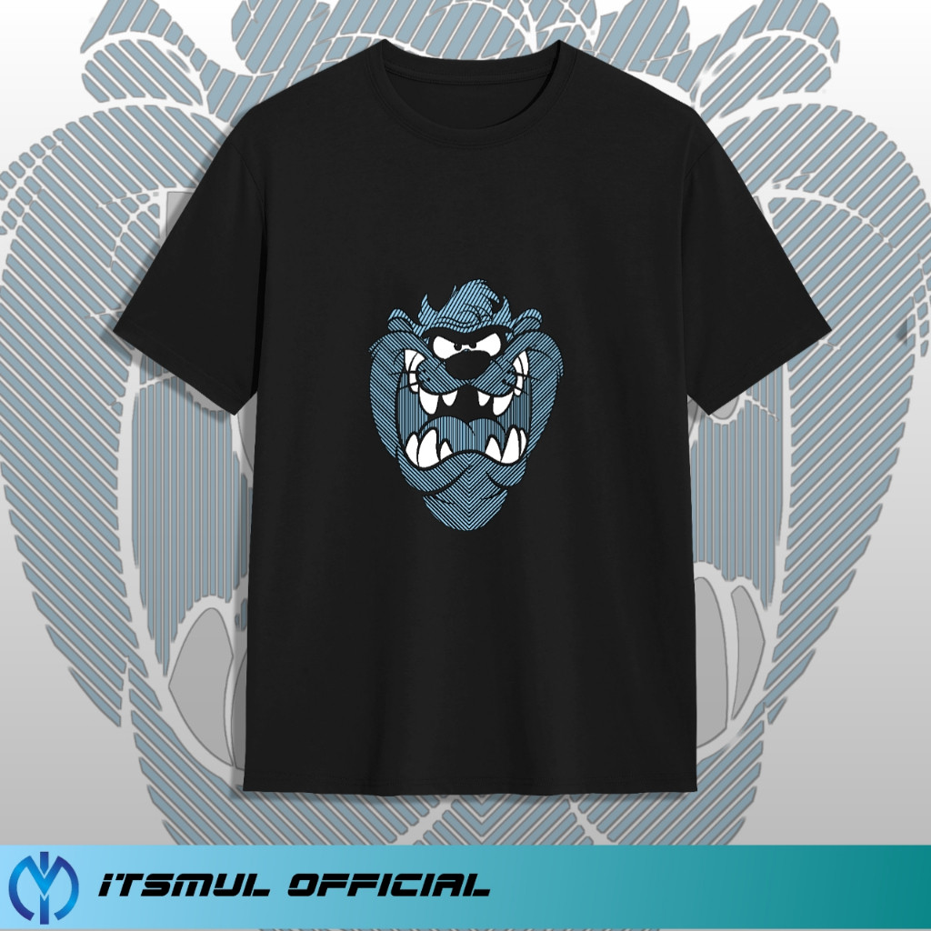 T-Shirt kaos skena Baju pria Tazmania Vintage Tees Unisex Cotton COD