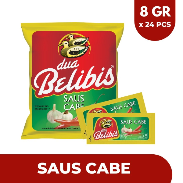 

2 BELIBIS SAUS CABE SACHET 24X8GR