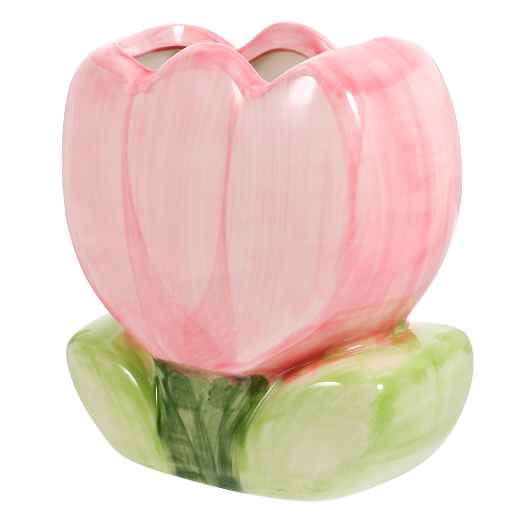 

Tulip Flower Pen Holder Simple Style Table Pencil Office Desk Organizer Penholder Ceramics Stationery Container Decorative Nice
