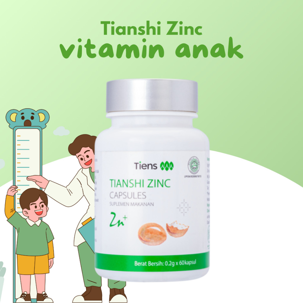 (Viral) TIENS - Tiens Zinc Anak Suplemen Tumbuh Tinggi Badan Anak  - Penggemuk Badan Nafsu Makan Ana