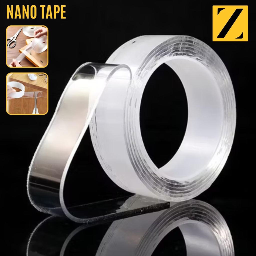 

Nano Double Tape Bening Acrylic Isolasi 1M Transparan Waterproff Dobel Tip Tahan Air Akrilik Washable