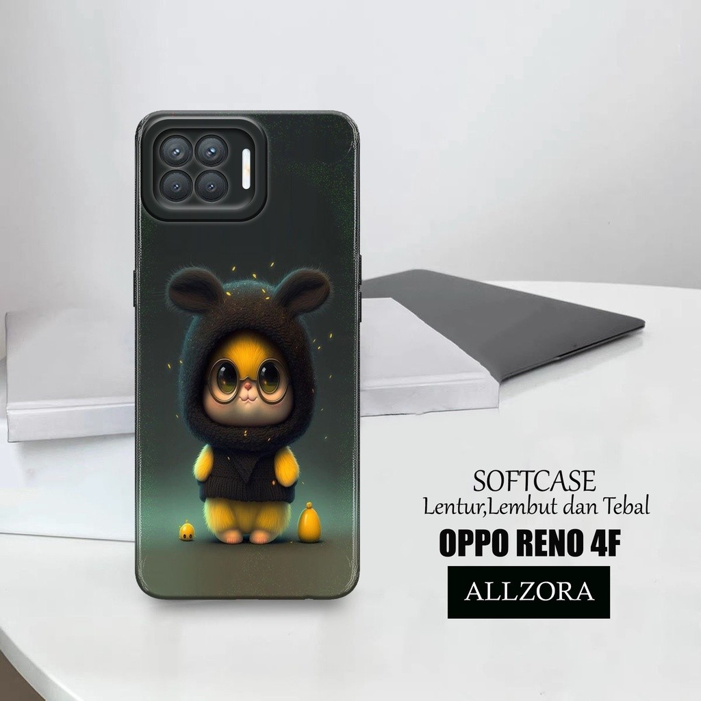 Case Hp Oppo Reno 4F - [ KARTUN ] Casing Oppo Reno 4F Terbaru - Kesing Hp Oppo Reno 4F - Silikon Opp